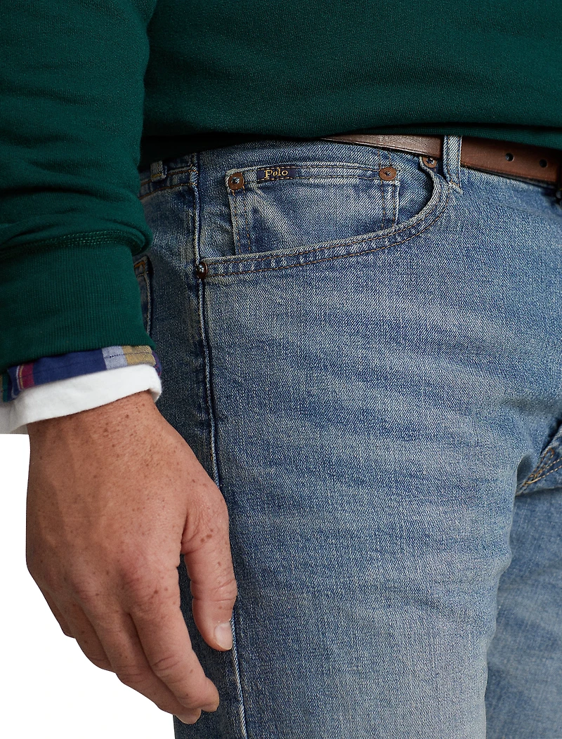 Hampton Relaxed Straight-Fit Stretch Jeans