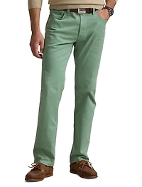 Varick Slim Straight-Fit Stretch Sateen Pants