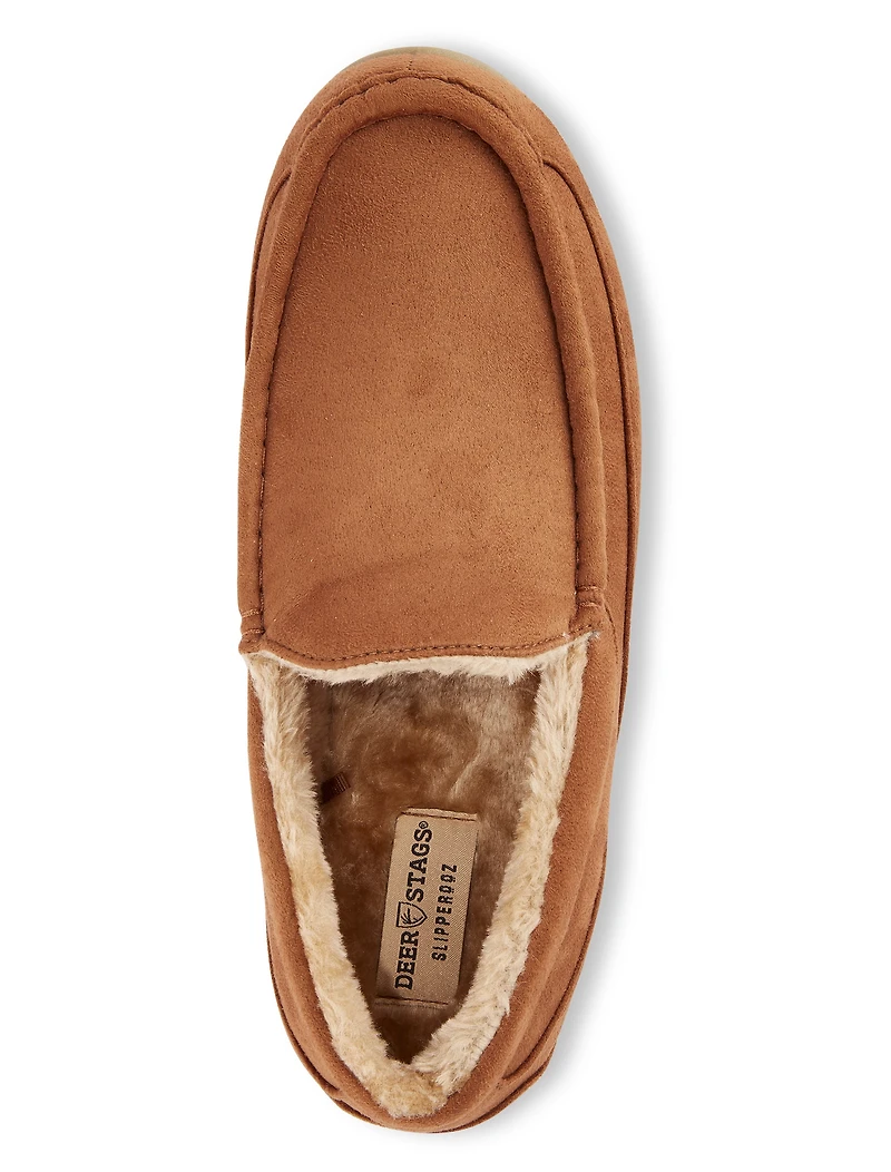 Spun Microsuede Moccasin Slippers