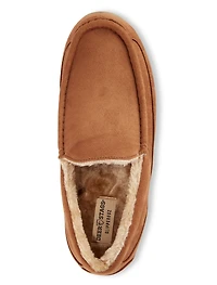 Spun Microsuede Moccasin Slippers