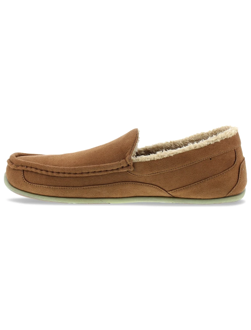 Spun Microsuede Moccasin Slippers