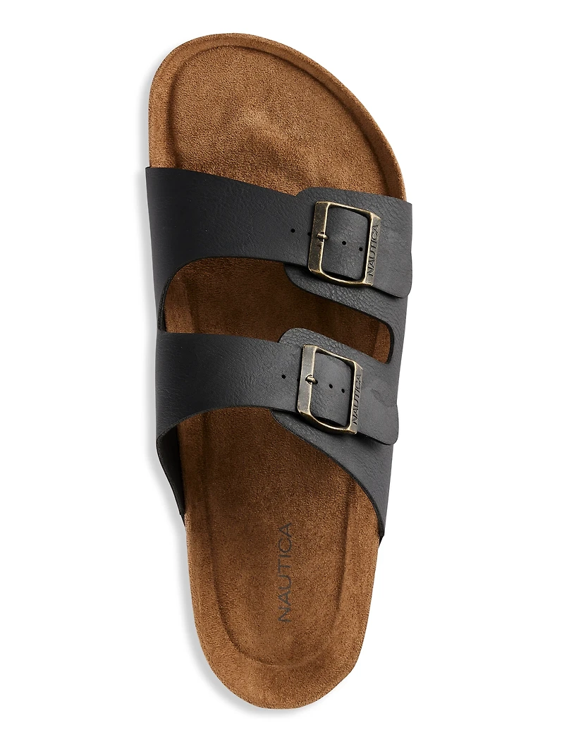 Cork Buckle Slip-On Sandals