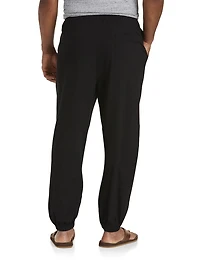 Cinched-Hem Jersey Pants