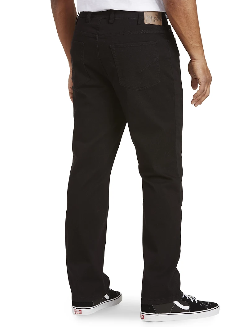 Black Athletic-Fit Stretch Jeans