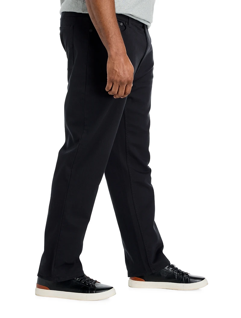 Black Athletic-Fit Stretch Jeans