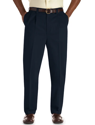 Stretch Pleated Pants