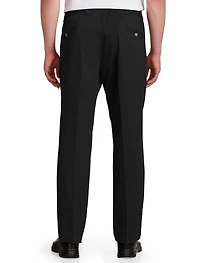 Waist-Relaxer Pleated Twill Pants