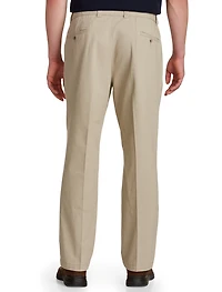 Waist-Relaxer Pleated Twill Pants
