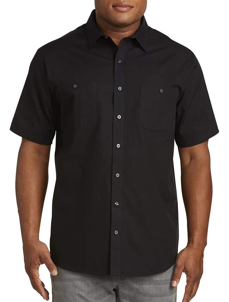 Textured Solid Sport Shirt