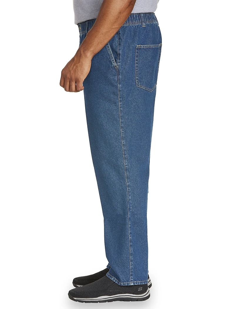 Full-Elastic Waist Jeans