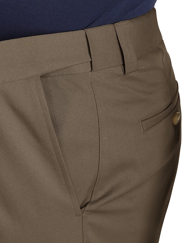 Waist-Relaxer Pleated Microfiber Pants