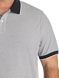 Contrast Piqué Polo Shirt