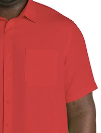 Microfiber Comfort Grid Sport Shirt