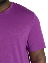 Slub Knit V-Neck T-Shirt