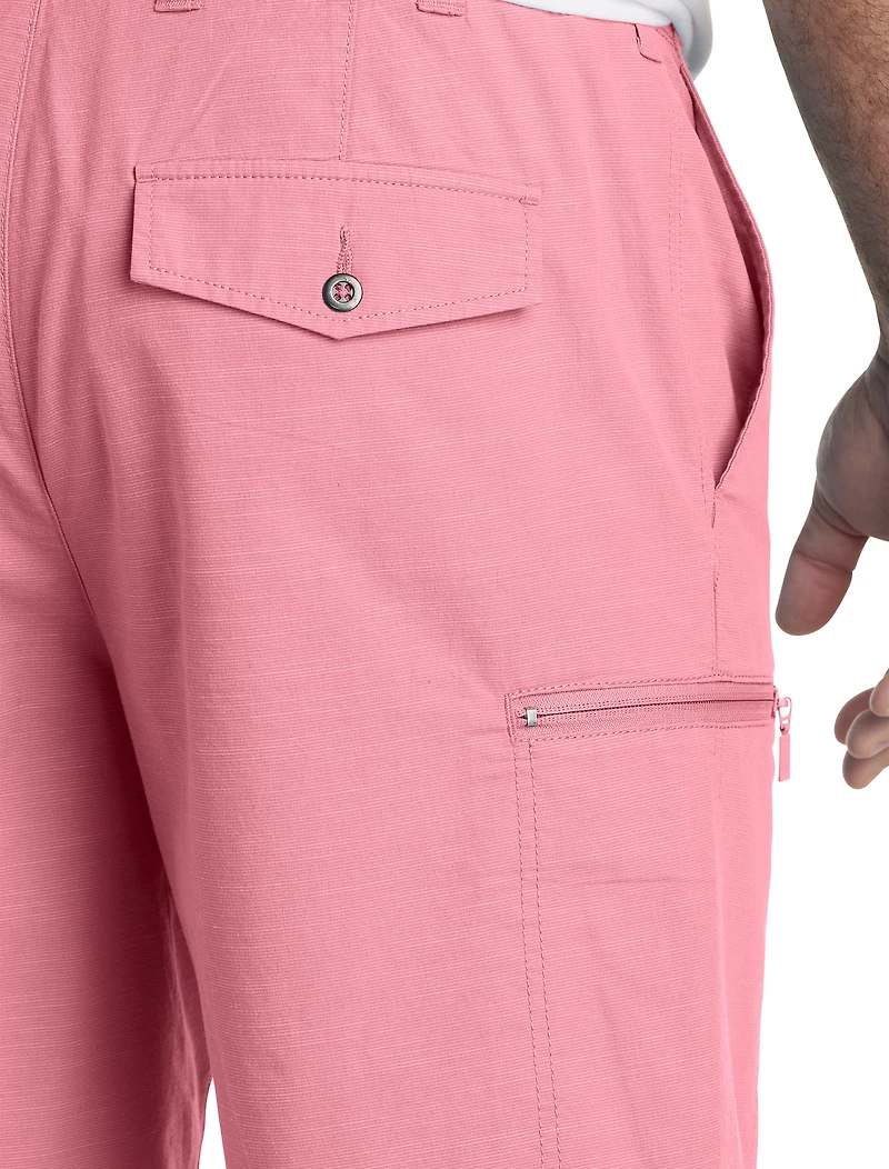 Hidden Zipper Cargo Shorts