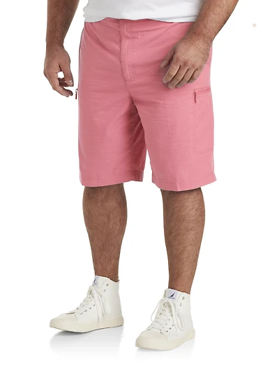 Hidden Zipper Cargo Shorts