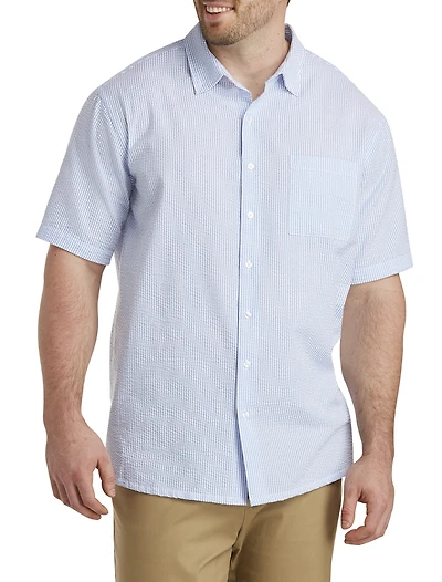 Seersucker Stripe Sport Shirt