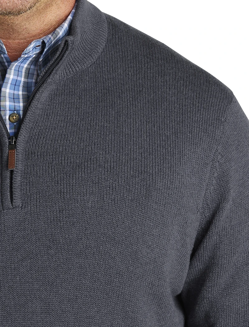 Marled 1/4-Zip Sweater