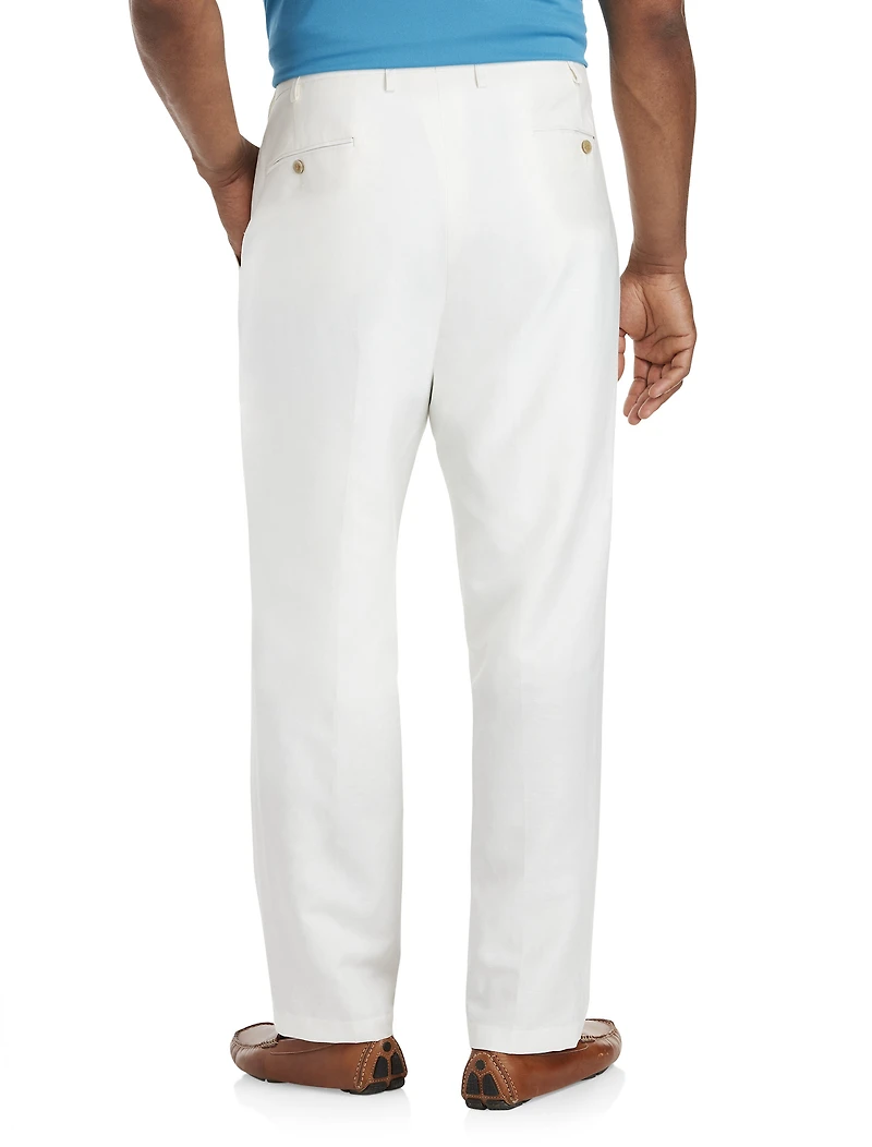 Linen-Blend Suit Pants
