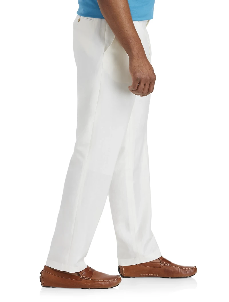 Linen-Blend Suit Pants