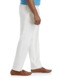 Linen-Blend Suit Pants