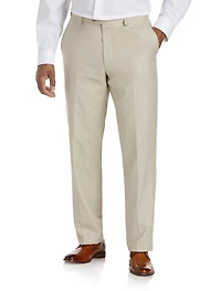 Linen-Blend Suit Pants
