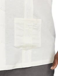 Embroidered Panel Sport Shirt