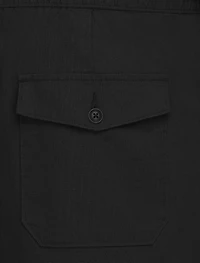 Linen-Blend Drawstring Shorts