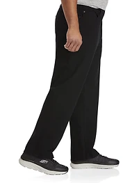 Black Relaxed-Fit Stretch Jeans