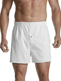 5-pk White Woven Boxers