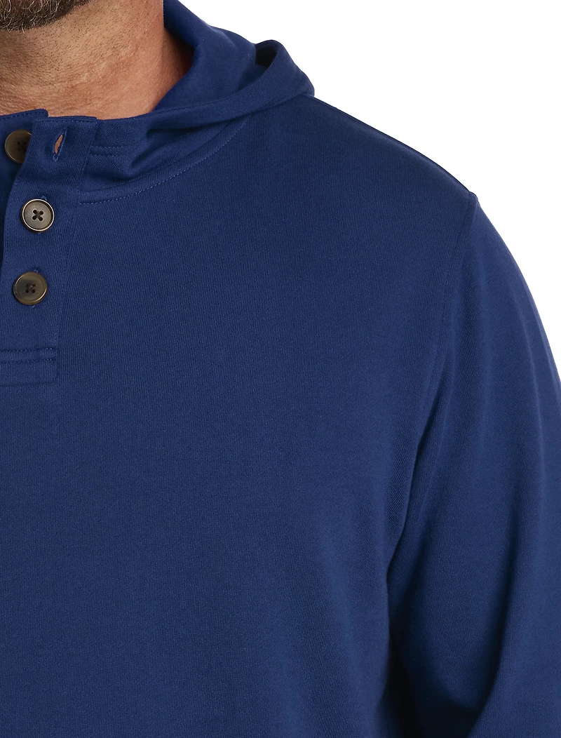 Soft-Wash Henley Hoodie