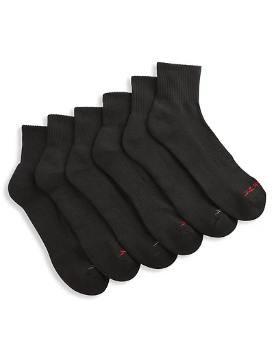 Vector 6-pk Quarter-Top Socks