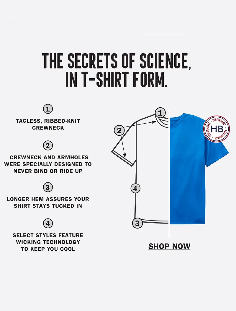 Performance Stretch Crewneck T-Shirt