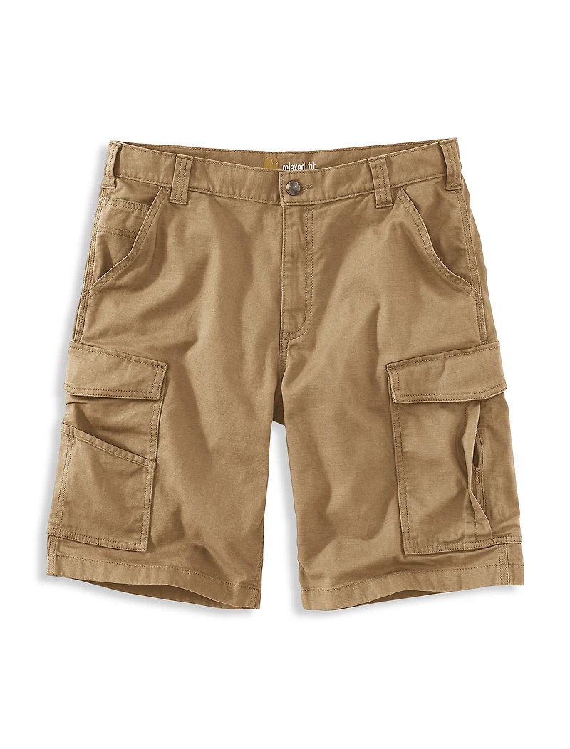 Relaxed-Fit Canvas Cargo Shorts