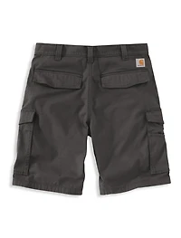 Relaxed-Fit Canvas Cargo Shorts
