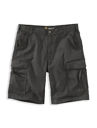 Relaxed-Fit Canvas Cargo Shorts