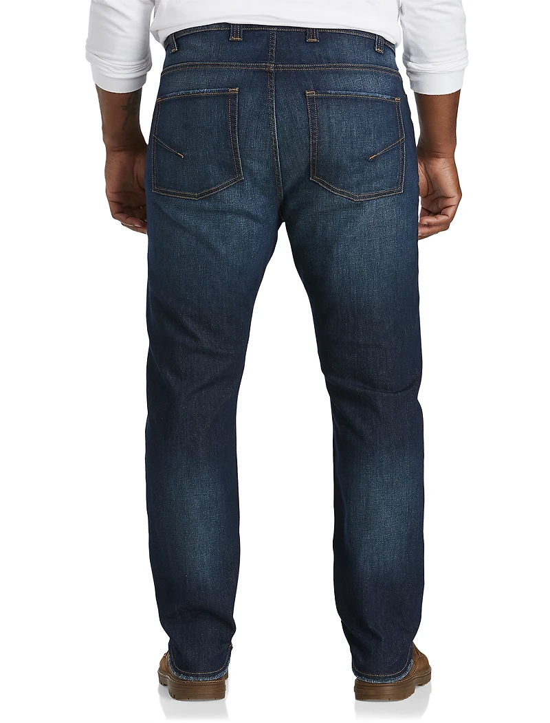Tapered-Fit Stretch Jeans