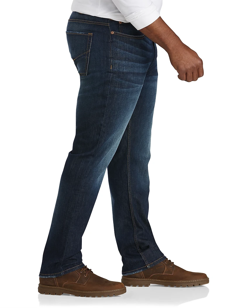 Tapered-Fit Stretch Jeans