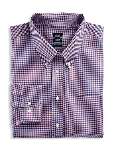 Non-Iron Mini Check Dress Shirt