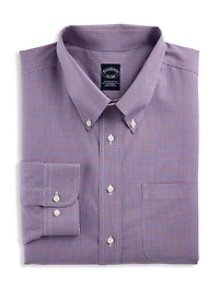 Non-Iron Mini Check Dress Shirt