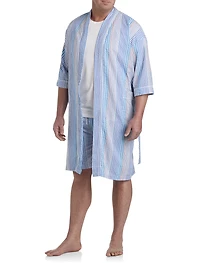 Sun Dazed Seersucker Striped Robe