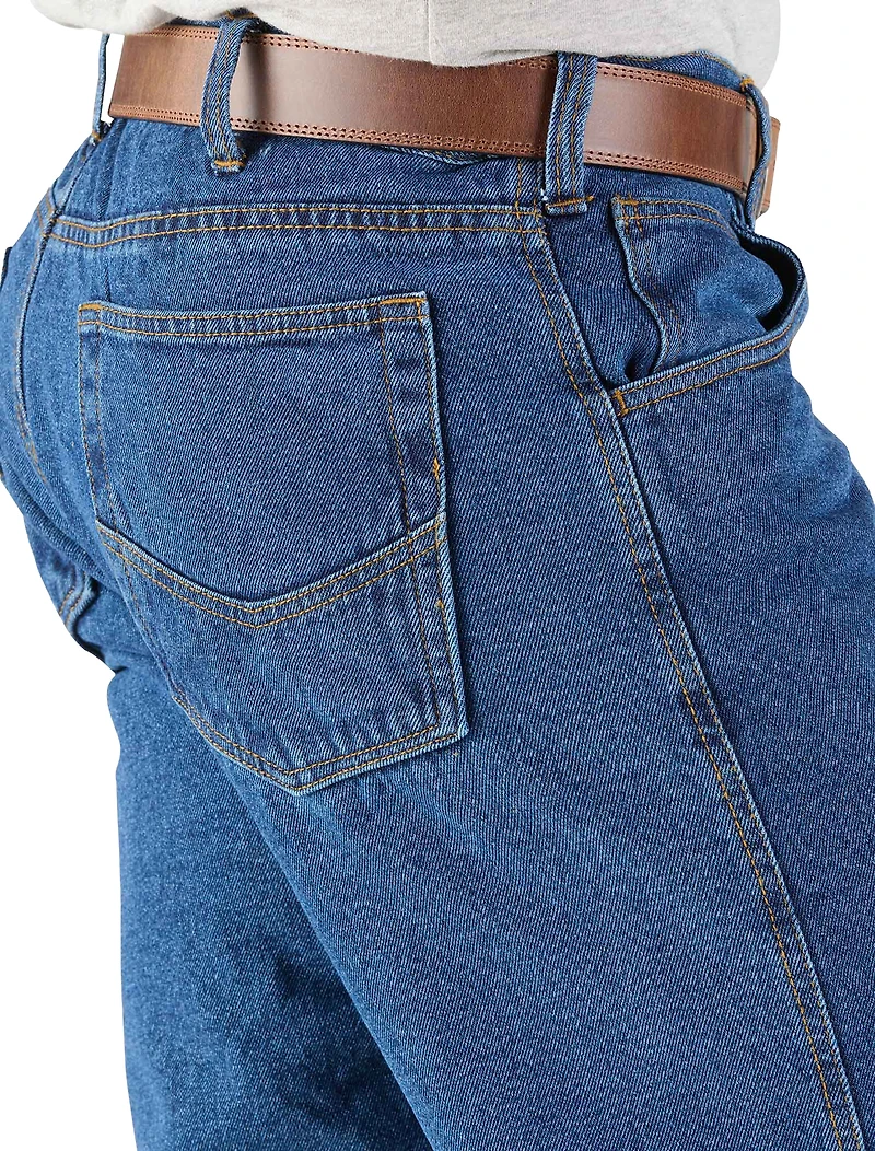 Flex Relaxed Fit Fleece-Lined Dungarees