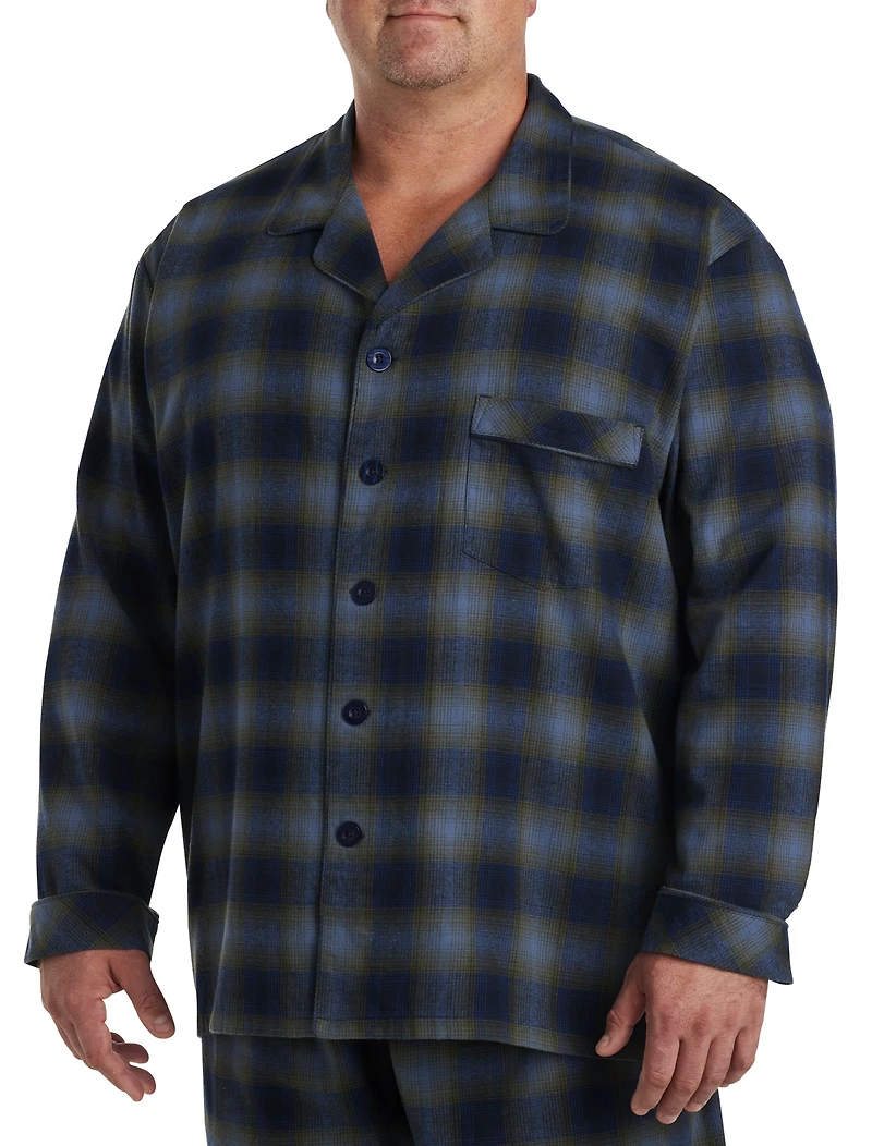 Summit Mountain Plaid Flannel Pajama Set