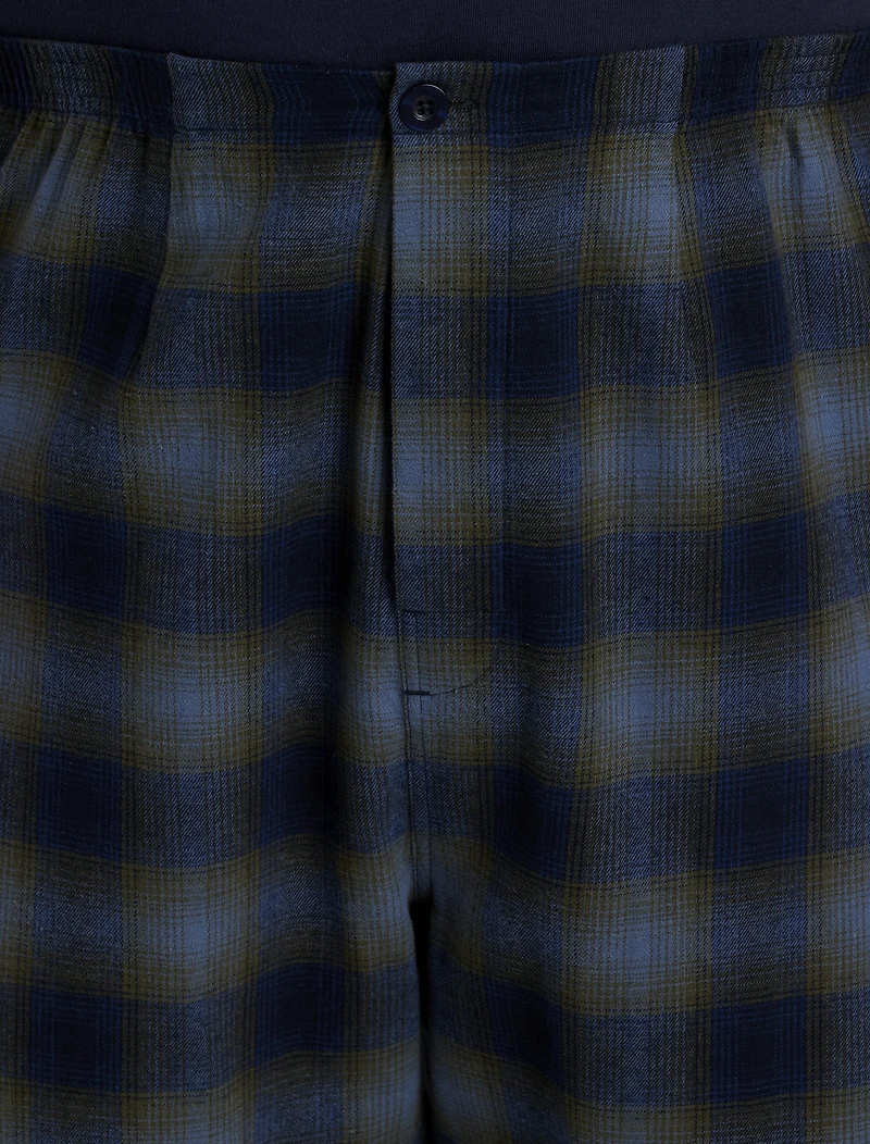 Summit Mountain Plaid Flannel Pajama Set