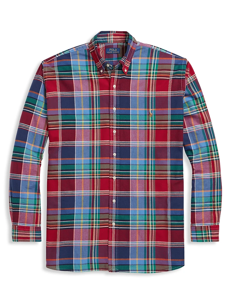 Plaid Oxford Sport Shirt