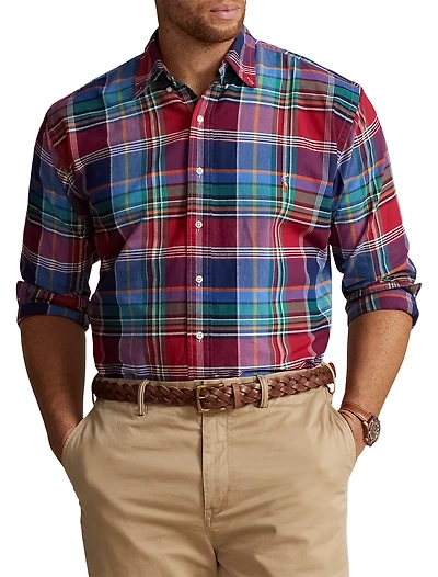 Plaid Oxford Sport Shirt