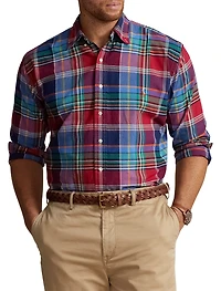 Plaid Oxford Sport Shirt
