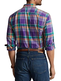 Multi Plaid Oxford Sport Shirt