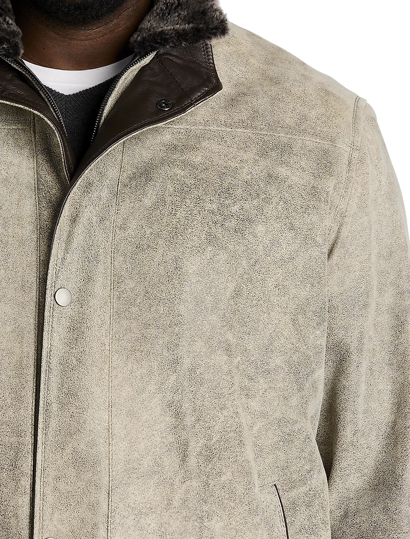 Distressed Leather Jacket