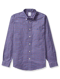 Non-Iron Oxford Plaid Sport Shirt